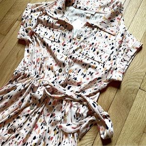 Lularoe Stacie Dress Pink Pattern NEW with tags